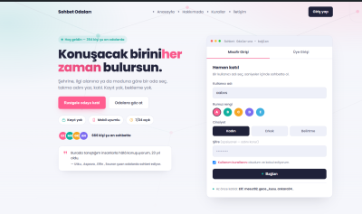 Sohbetodalari.com wordpress sohbet teması