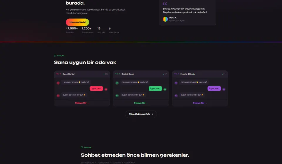 GabileSohbet.net tasarım detayı 1