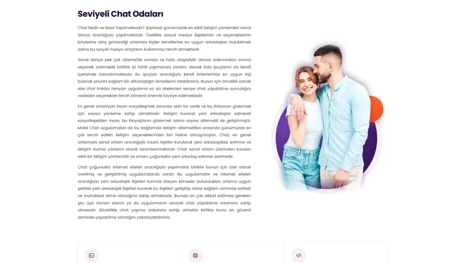 Sohbet.org tasarım detayı 2