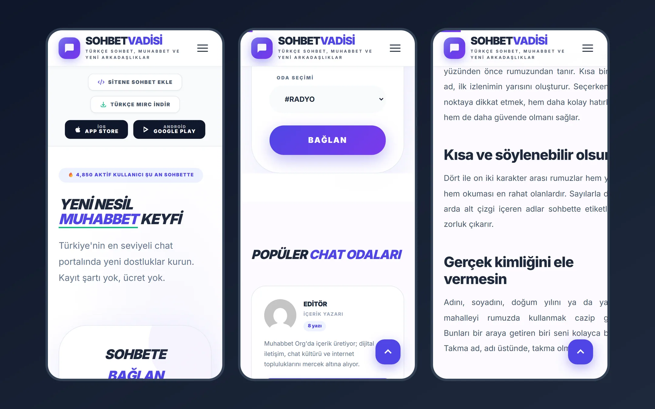 SohbeteGir WordPress Sohbet Teması görsel 4