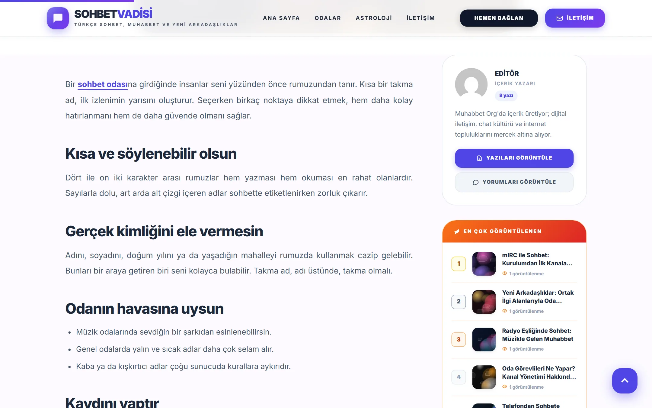 SohbeteGir WordPress Sohbet Teması görsel 3