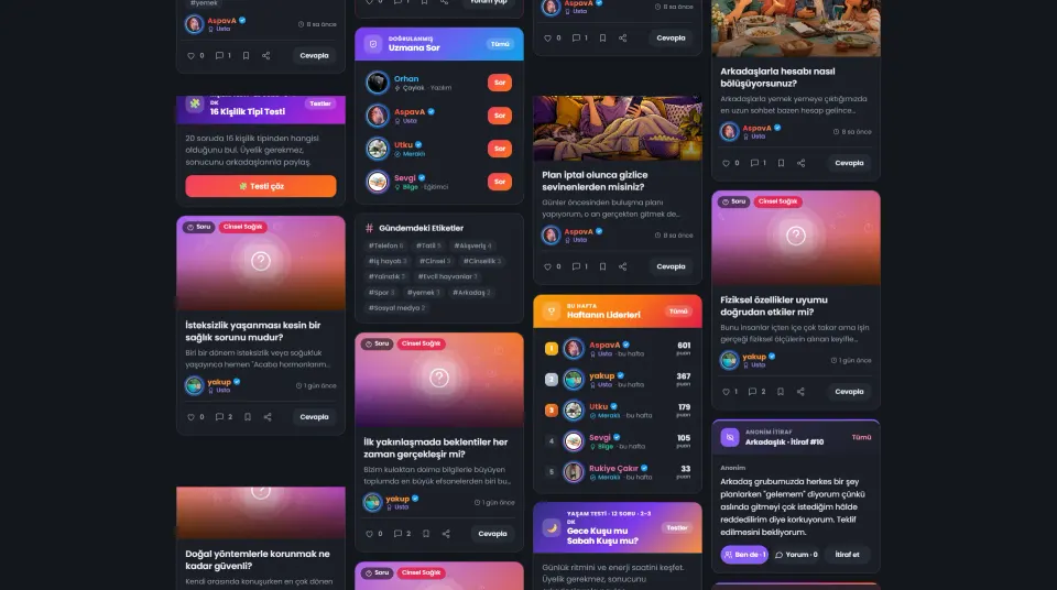 Soruyorlar.net tasarım detayı 2