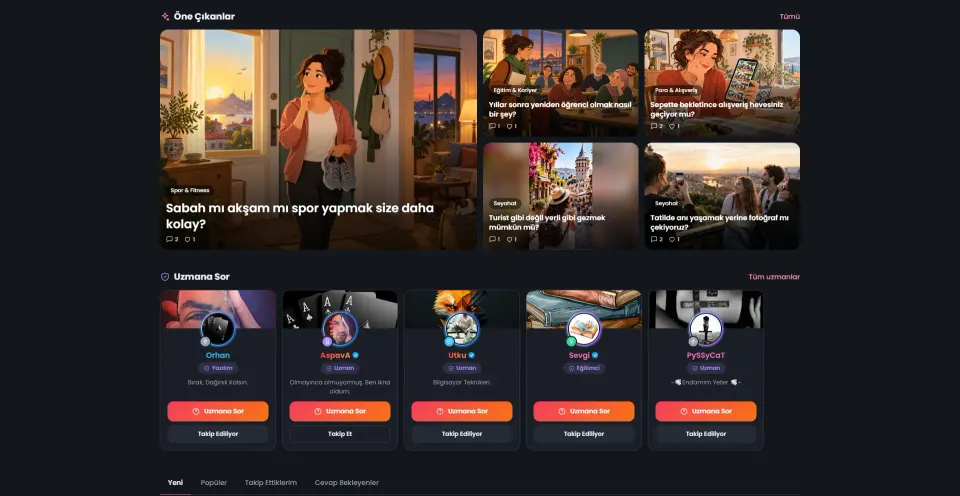 Soruyorlar.net tasarım detayı 1