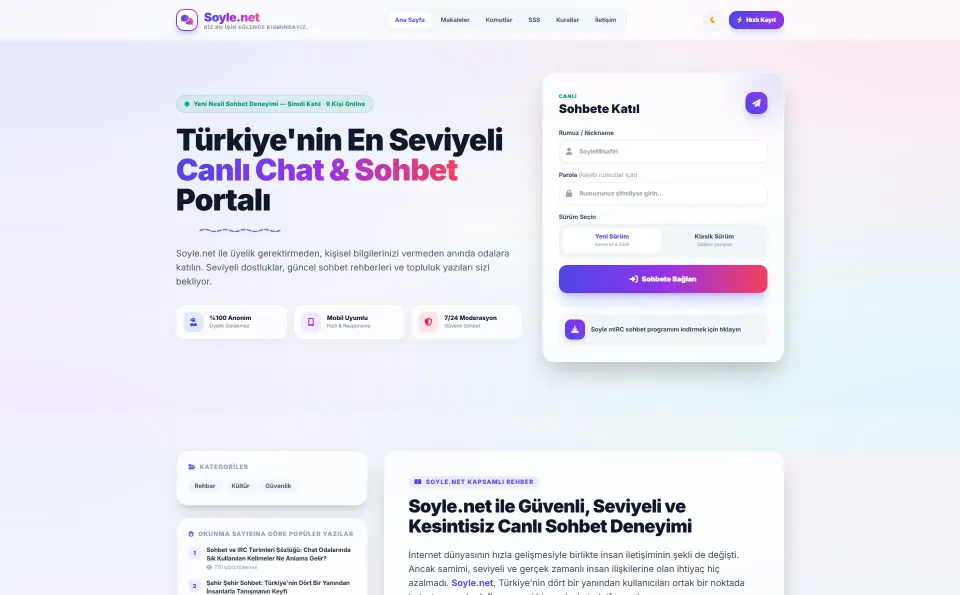 Soyle.net web tasarım referansı