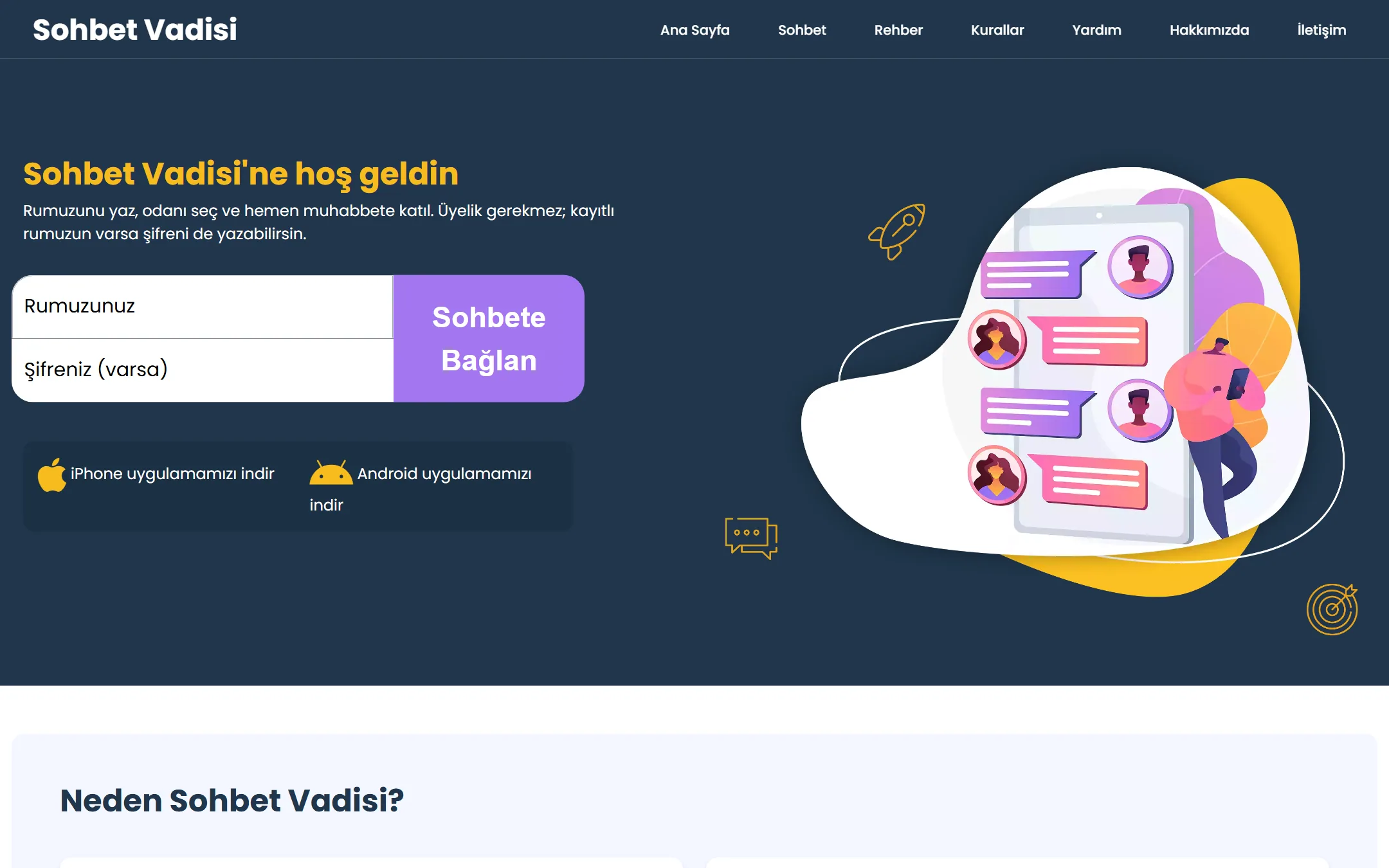 vChat WordPress Sohbet Teması tema önizlemesi