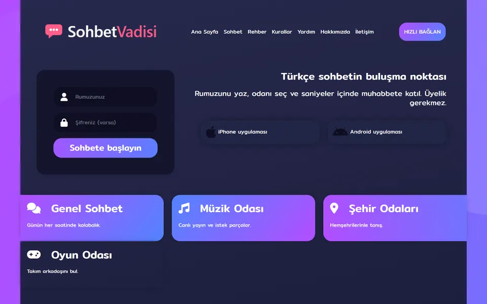 vMor WordPress Sohbet Teması WordPress önizlemesi