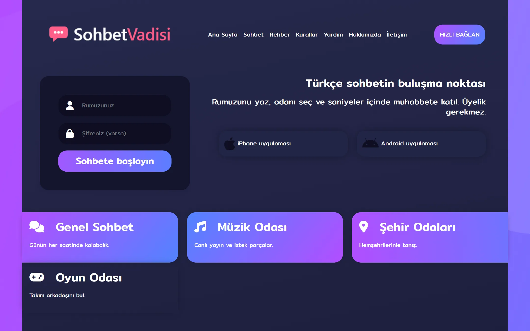 vMor WordPress Sohbet Teması tema önizlemesi