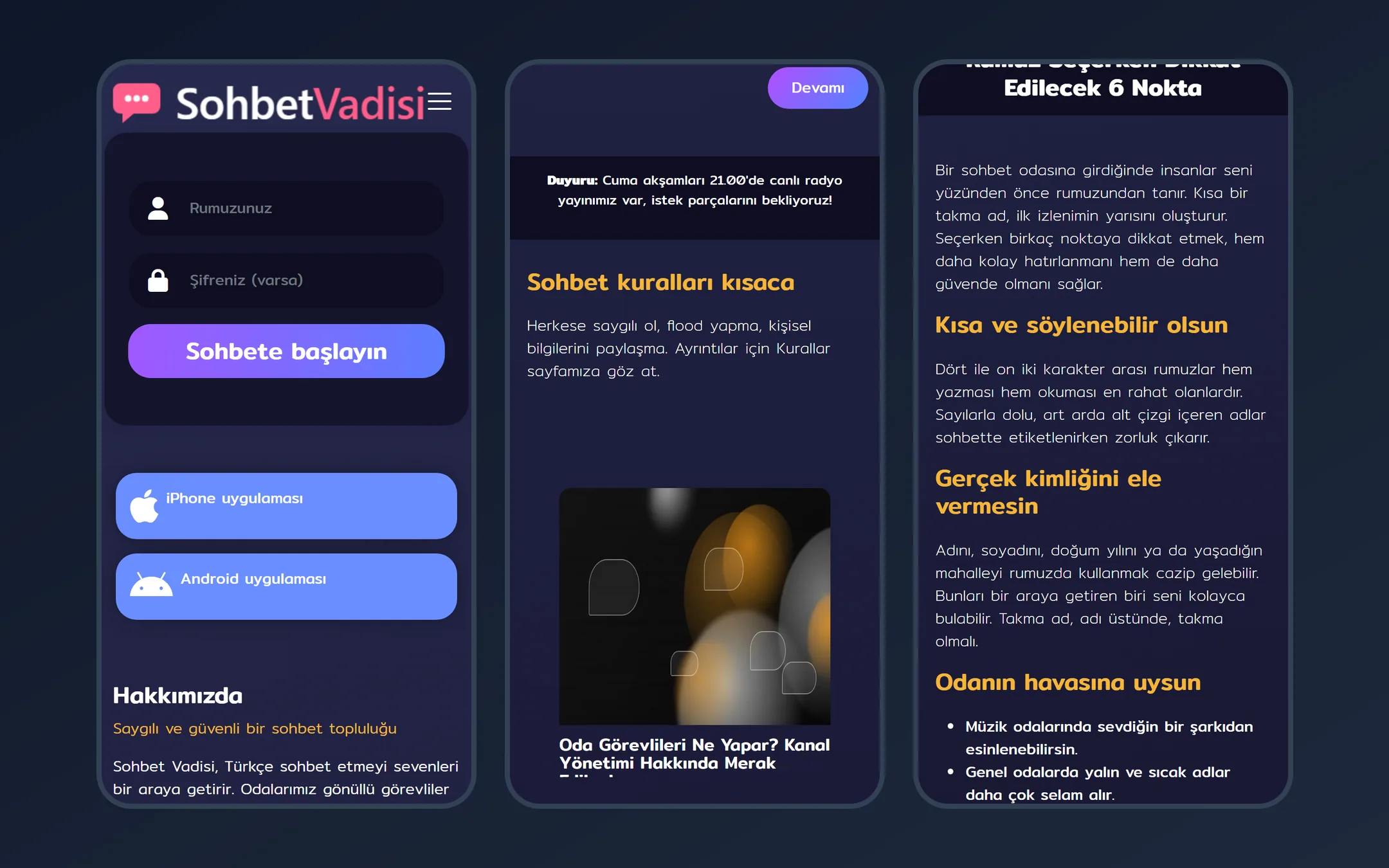 vMor WordPress Sohbet Teması görsel 4