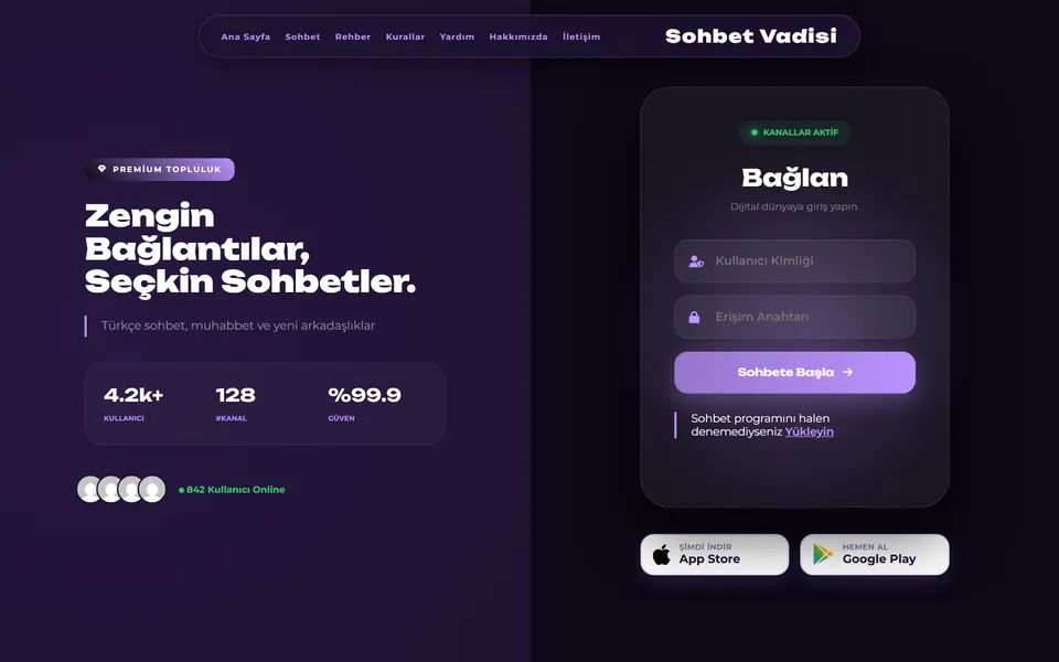Voidlight WordPress Sohbet Teması WordPress önizlemesi