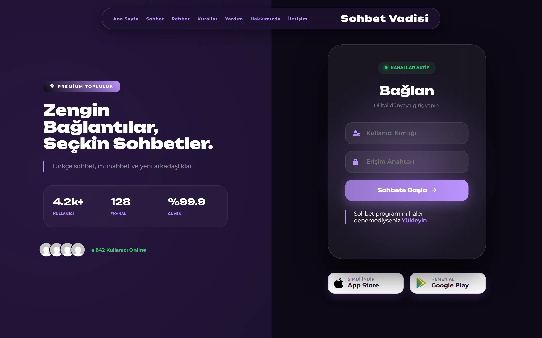 Voidlight WordPress Sohbet Teması tema önizlemesi