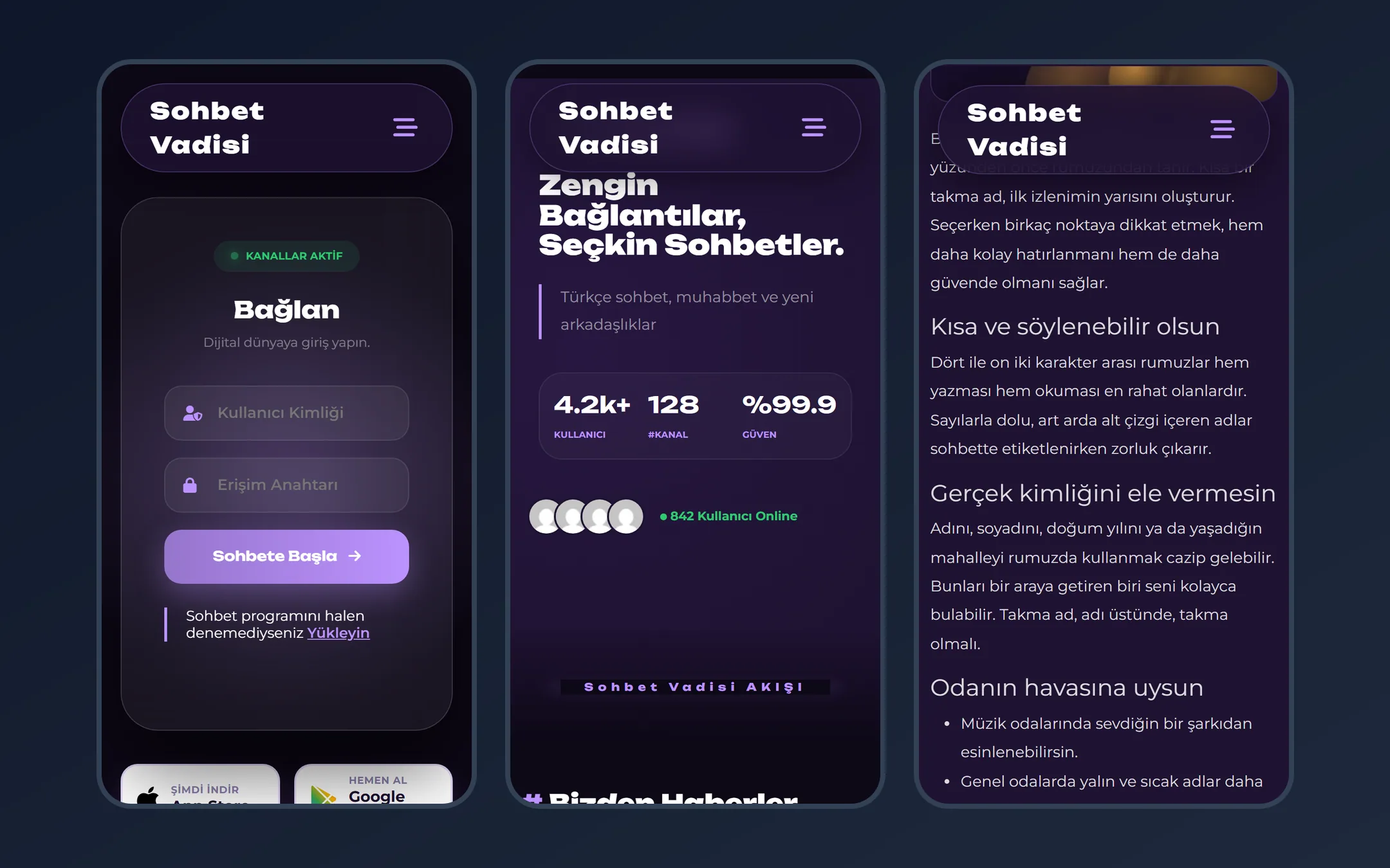 Voidlight WordPress Sohbet Teması görsel 4