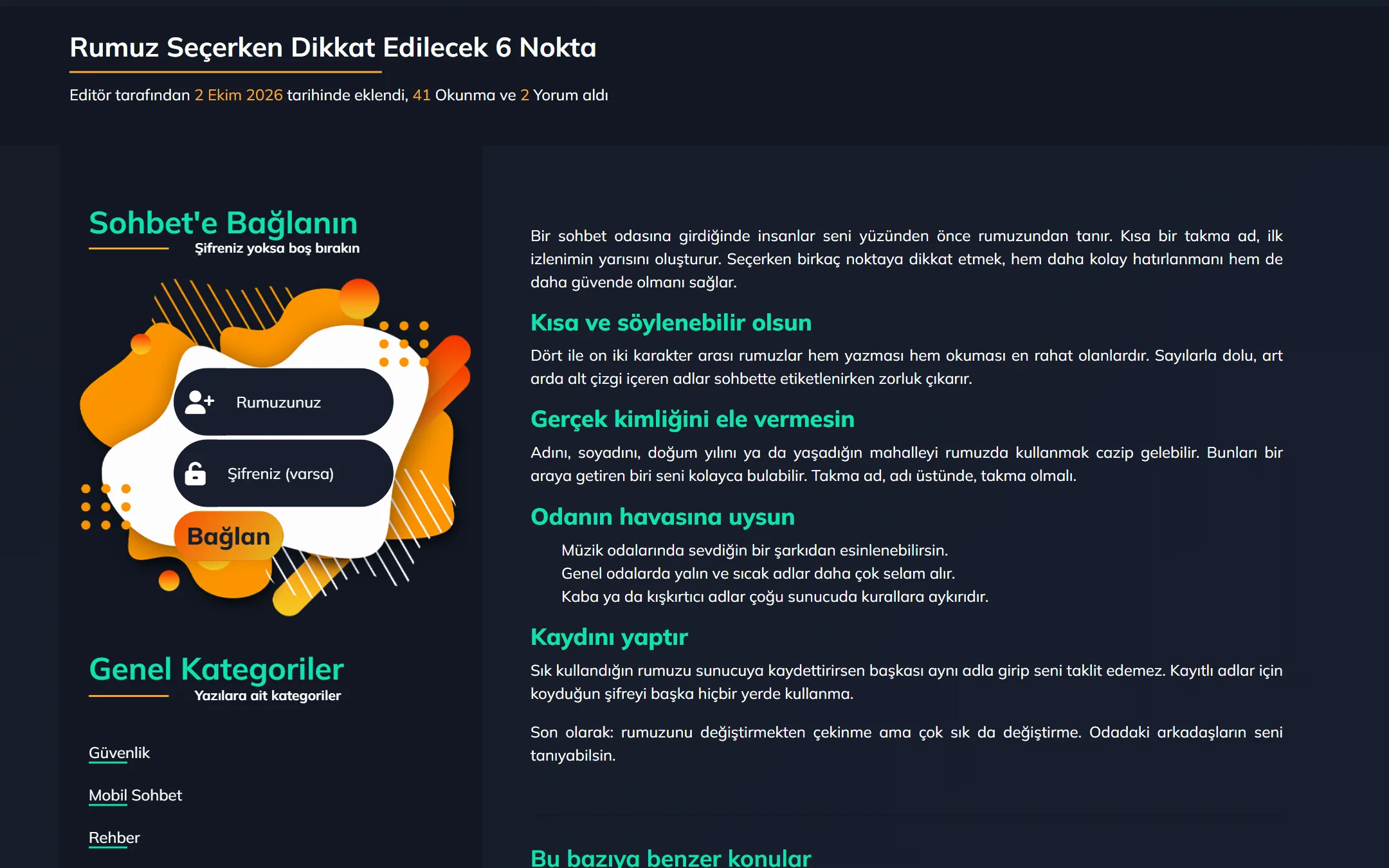 vSarı WordPress Sohbet Teması görsel 3
