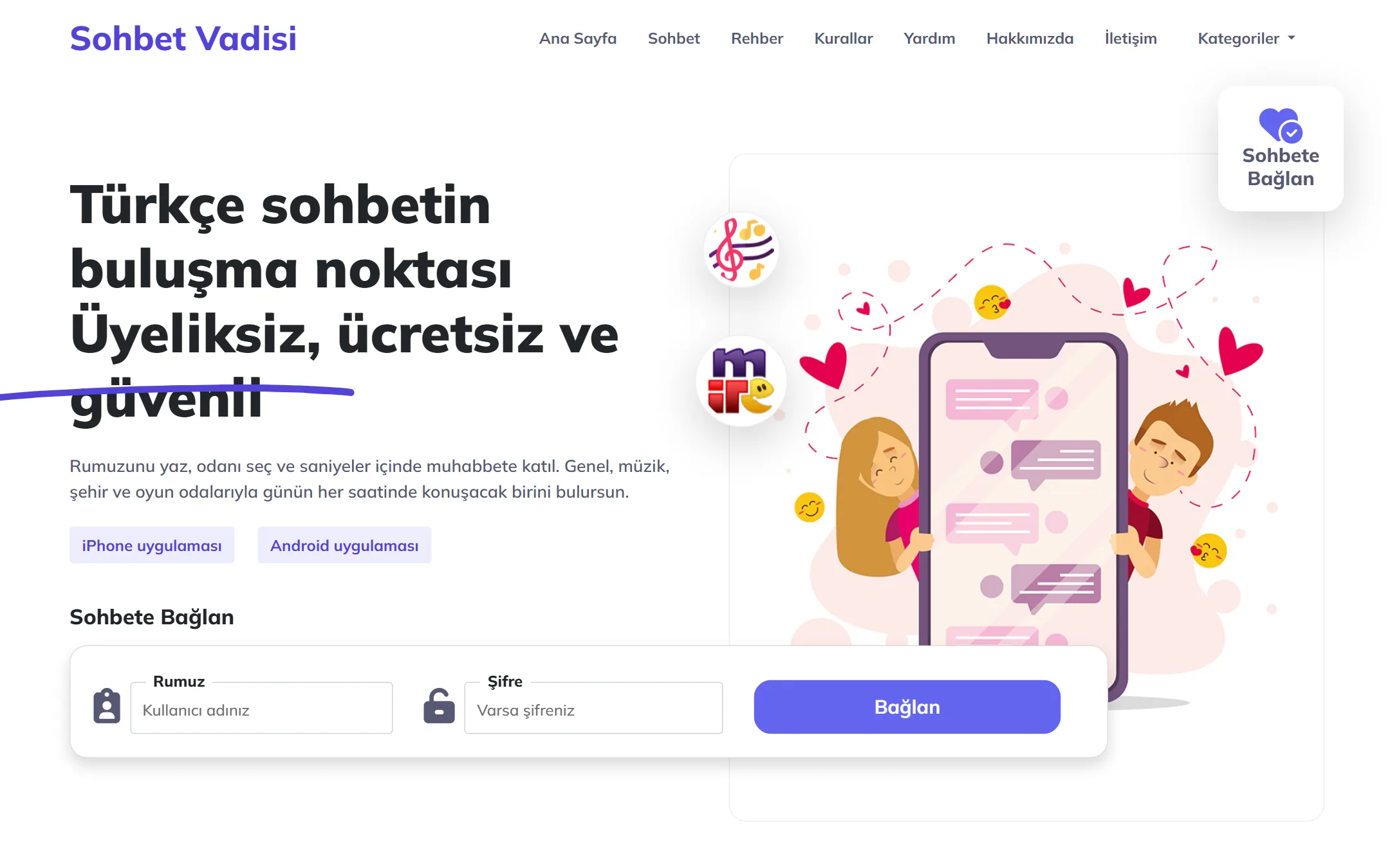 vSohbet WordPress Sohbet Teması tema önizlemesi