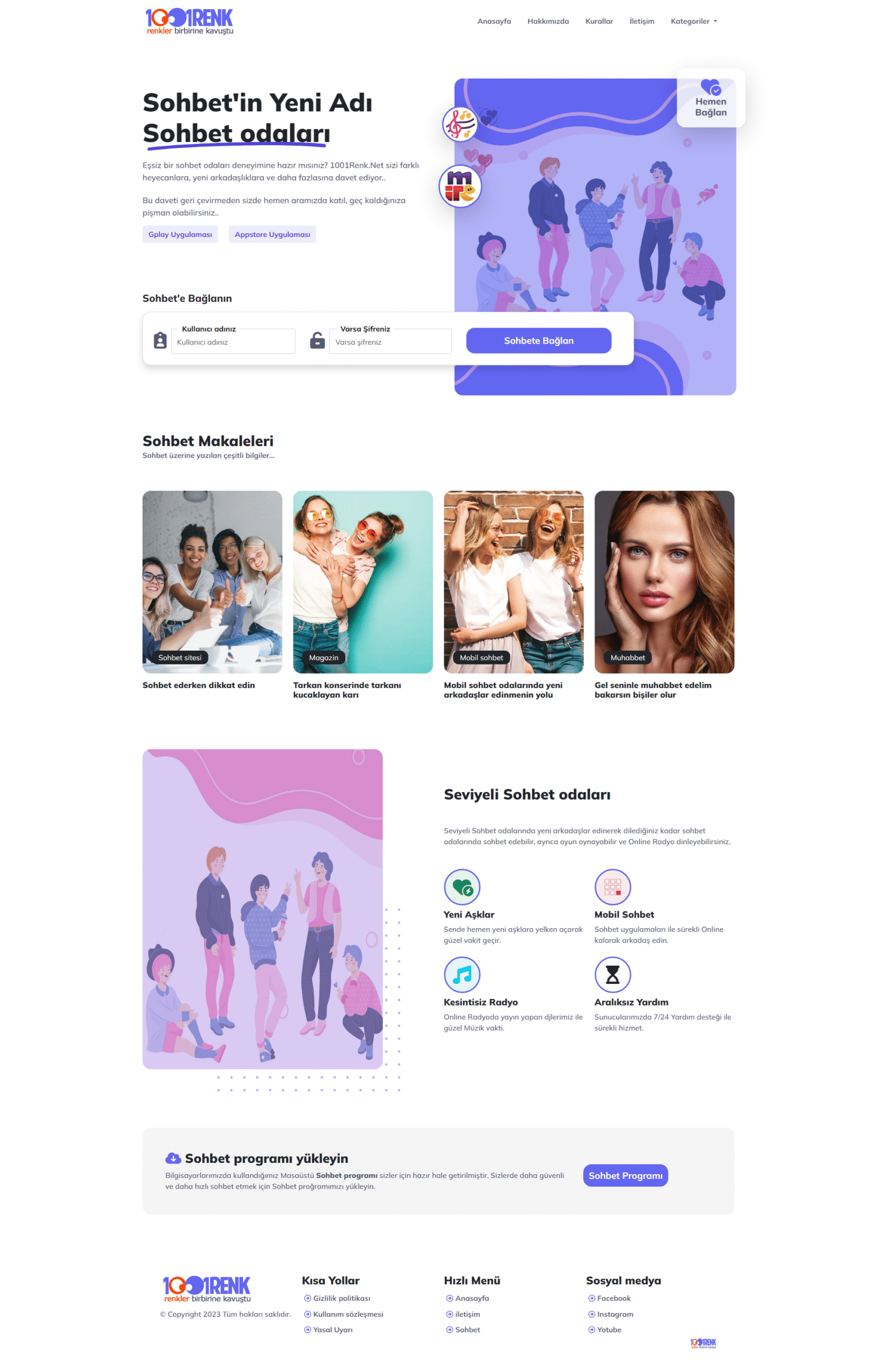 RENK WordPress vSohbet teması