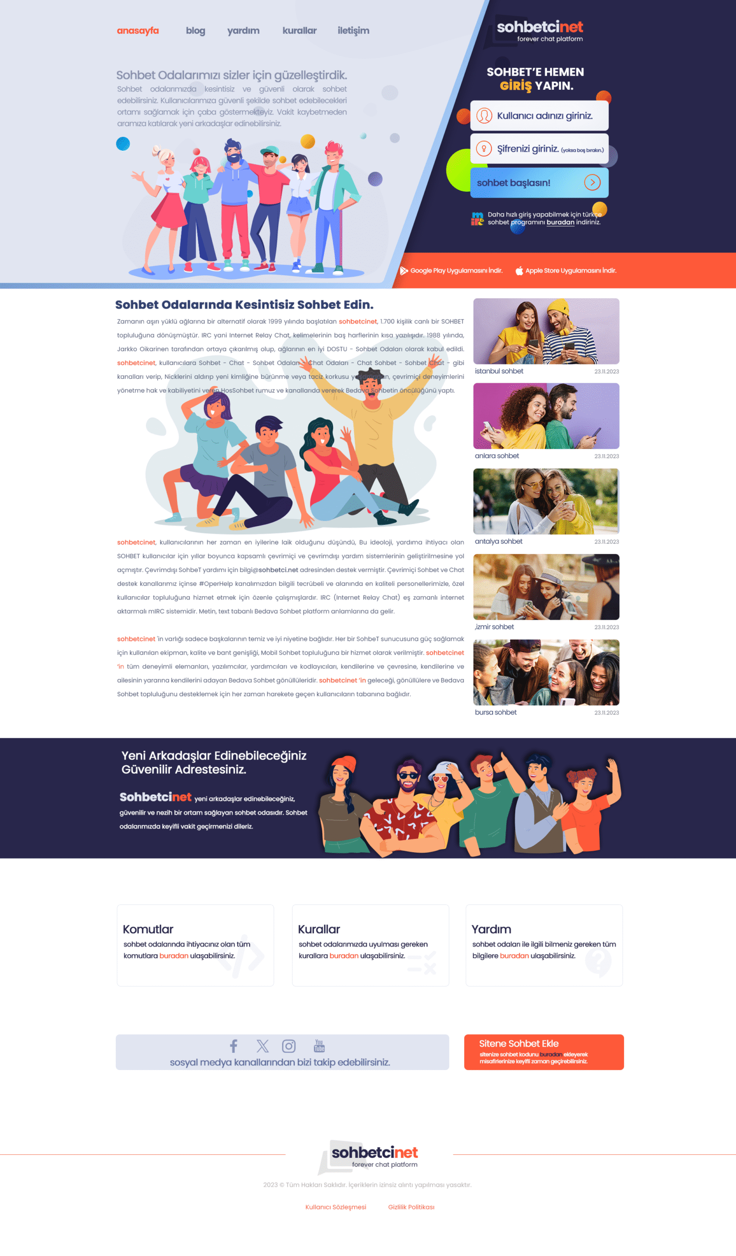 Sohbetci.net Sohbet teması